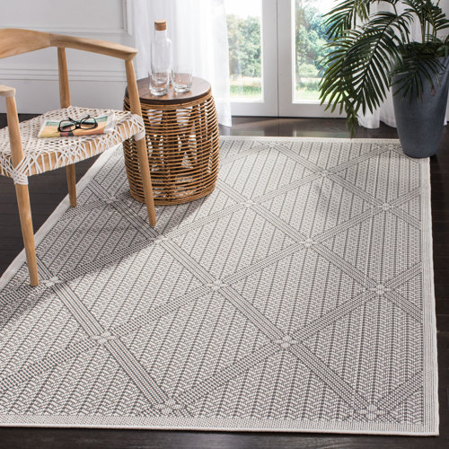 Wrought Studio Kircher Geometric Gray Area Rug & Reviews Wayfair